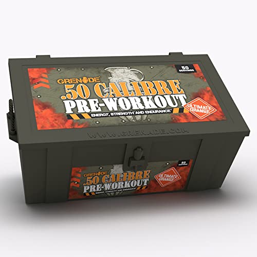 Grenade 50 Calibre Pre-Workout Devastation - Ultimate Orange 50 Servings 580 g | High-Quality L-Citrulline | MySupplementShop.co.uk