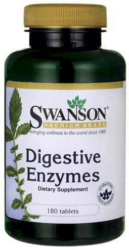 Swanson Digestive Enzymes 180 Tablets | High-Quality Digestive Enzyme | MySupplementShop.co.uk