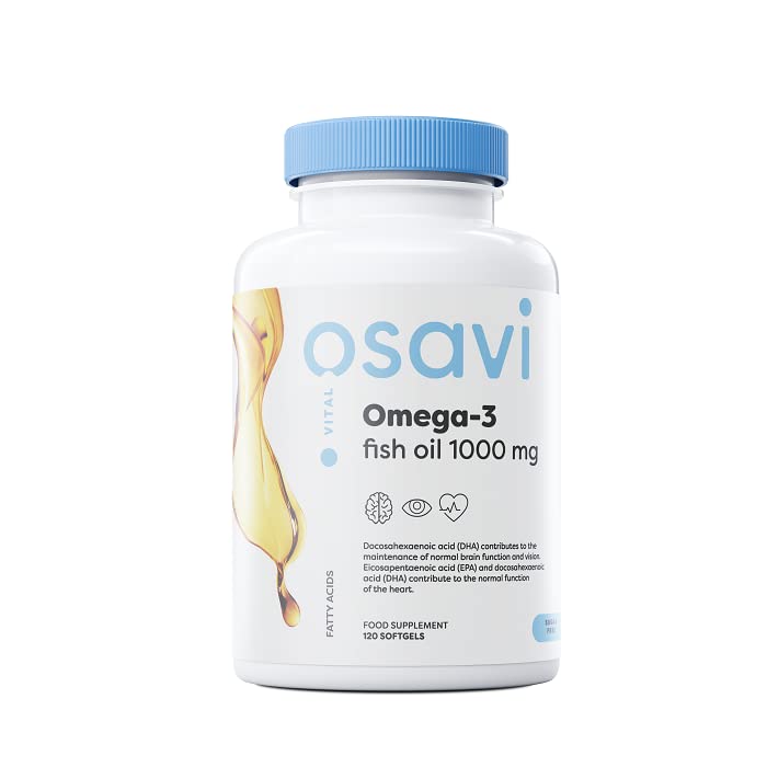 Omega-3 Fish Oil, 1000mg (Lemon) - 120 softgels - Omega-3 at MySupplementShop by Osavi