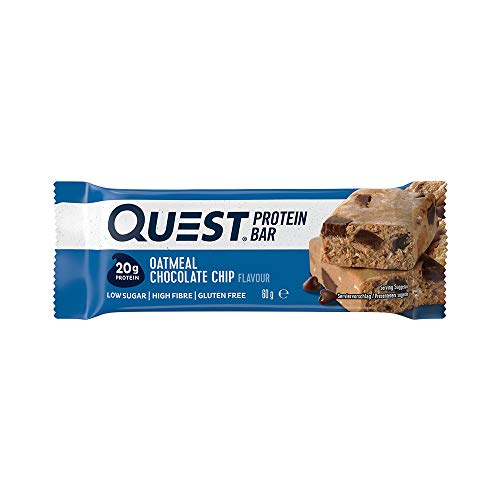 Quest Nutrition Quest Bar 12x60g Oatmeal Choc Chip | High-Quality Protein Bars | MySupplementShop.co.uk