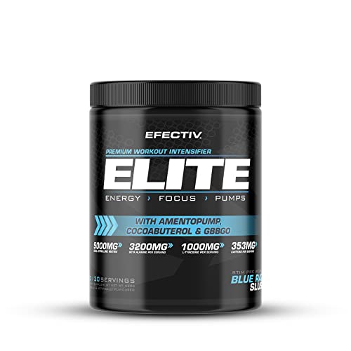 Efectiv Nutrition ELITE Pre Workout 420g Blue Razz | High-Quality Health Foods | MySupplementShop.co.uk