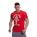 Golds Gym T-Shirt Muscle Joe M Red | High-Quality Sports Nutrition | MySupplementShop.co.uk