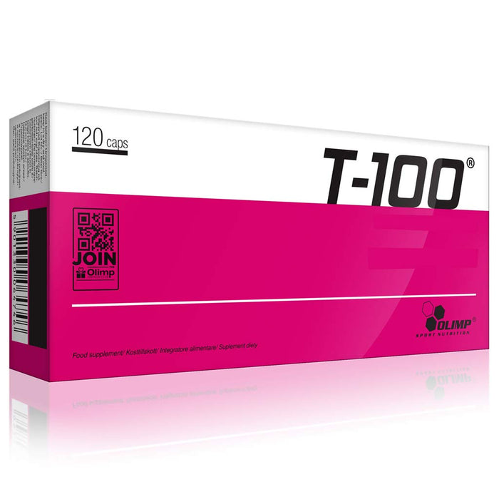 Olimp Nutrition T-100 - 120 caps | High-Quality Natural Testosterone Support | MySupplementShop.co.uk
