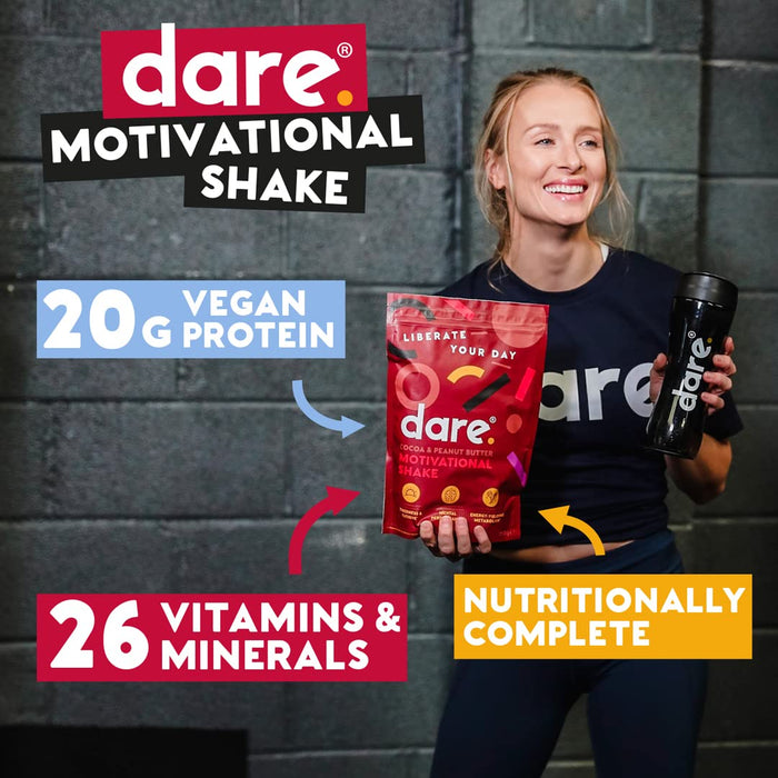 dare. Motivational Shake 750g Cocoa & Peanut Butter - Sports Supplements at MySupplementShop by dare.