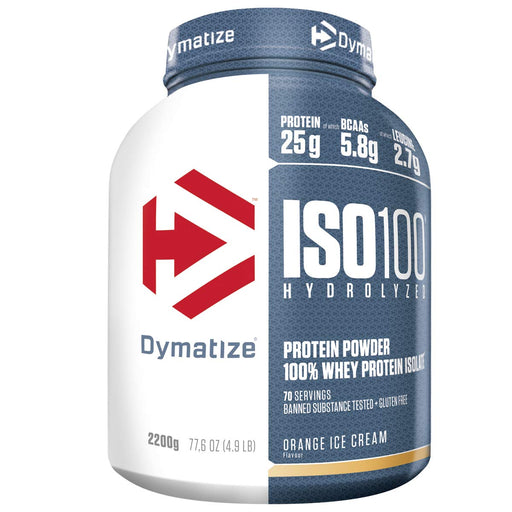 Dymatize ISO-100, Orange Ice Cream - 2200 grams - Sports Nutrition at MySupplementShop by Dymatize