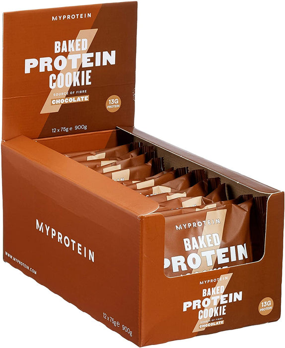 MyProtein Baked Cookie 12x75g Chocolate - Sports Supplements at MySupplementShop by MyProtein