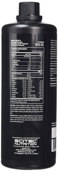SciTec Amino Liquid 50, Cherry-Guava - 1000 ml. | High-Quality Amino Acids and BCAAs | MySupplementShop.co.uk