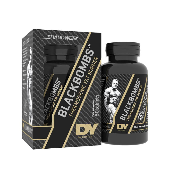 DY Nutrition Black Bombs Fat Burner Supplement 60 Tabs Unflavoured - Sports & Nutrition at MySupplementShop by DY Nutrition