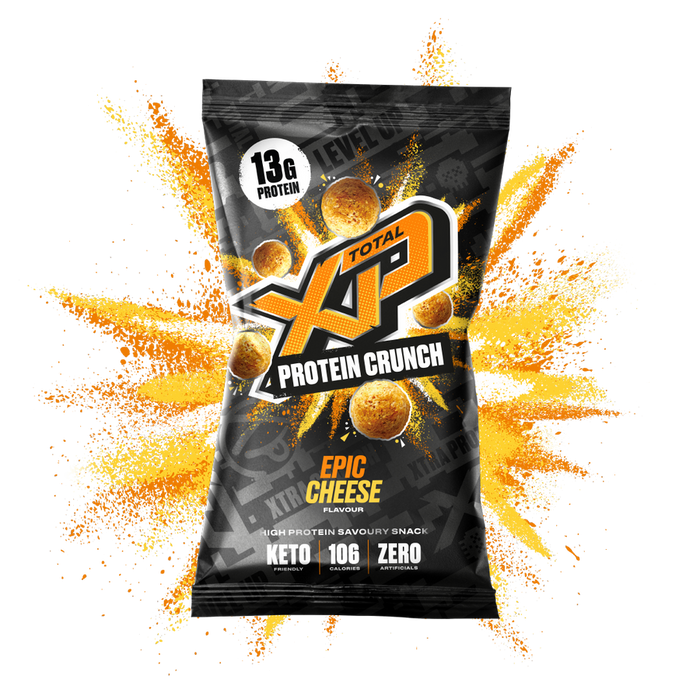 TOTAL XP Protein Crunch - Tasty High Protein Snacks 12 x 24g | High-Quality Savoury Snack | MySupplementShop.co.uk