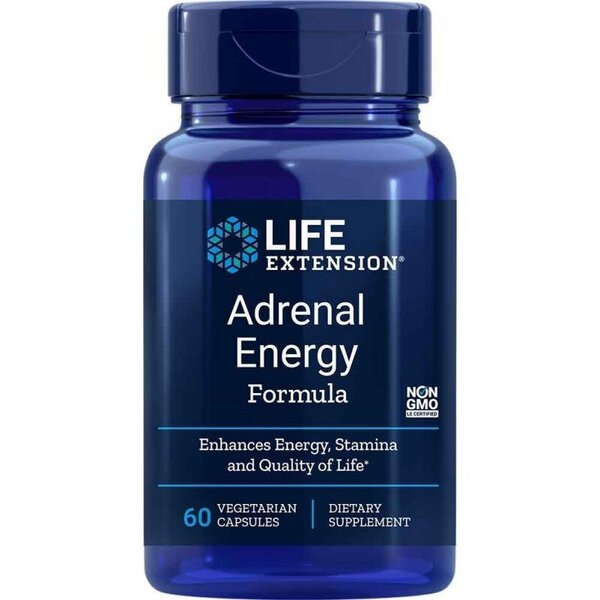 Life Extension Adrenal Energy Formula - 60 vcaps | High-Quality Sports Supplements | MySupplementShop.co.uk