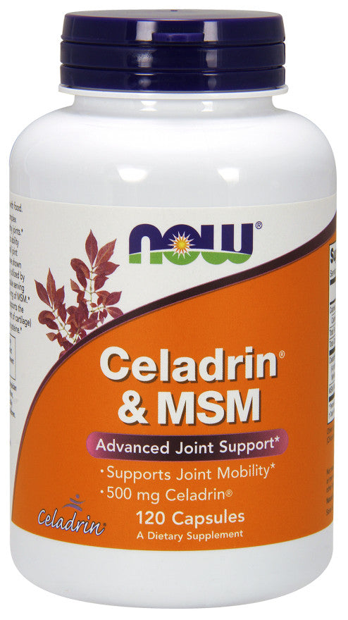 NOW Foods Celadrin & MSM, 500mg - 120 caps | High-Quality Joint Support | MySupplementShop.co.uk