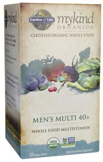 Garden of Life Mykind Organics Men's Multi 40+ - 120 vegan tabs - Vitamins & Minerals at MySupplementShop by Garden of Life