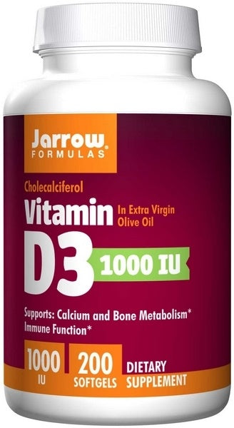 Jarrow Formulas Vitamin D3, 1000 IU - 200 softgels | High-Quality Vitamins & Minerals | MySupplementShop.co.uk