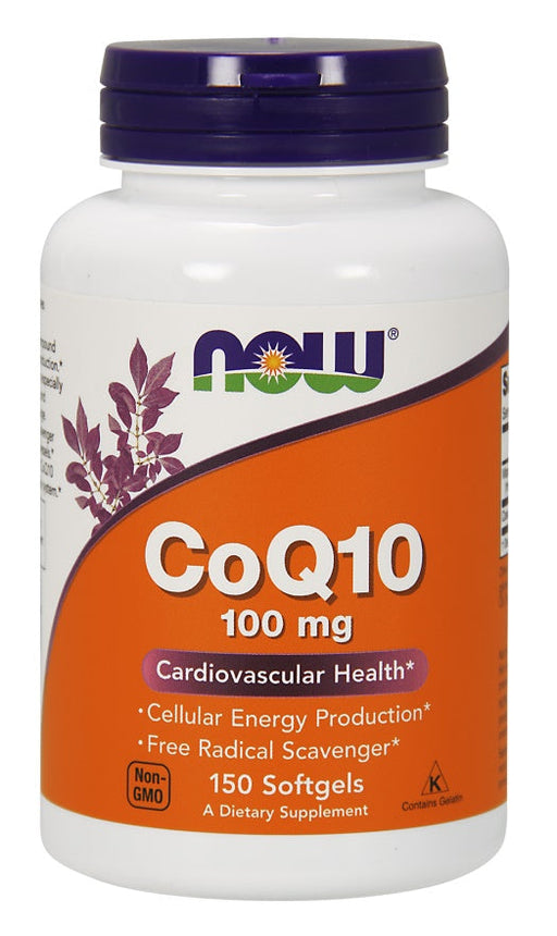 NOW Foods CoQ10, 100mg - 150 softgels | High-Quality Health and Wellbeing | MySupplementShop.co.uk