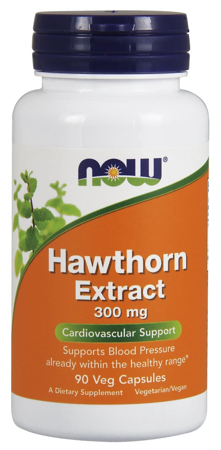 NOW Foods Hawthorn Extract, 300mg - 90 vcaps | High-Quality Health and Wellbeing | MySupplementShop.co.uk