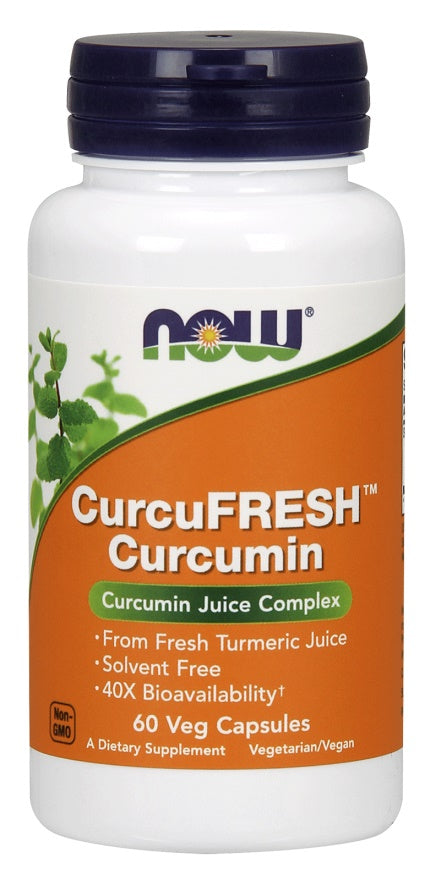 NOW Foods CurcuFRESH Curcumin, Capsules - 60 vcaps | High-Quality Health and Wellbeing | MySupplementShop.co.uk