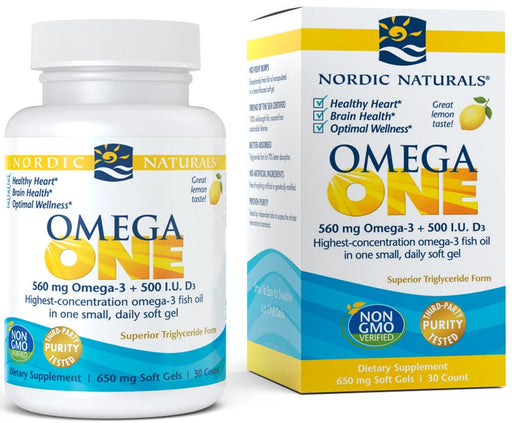 Nordic Naturals Omega ONE, 560mg Lemon - 30 softgels | High-Quality Omegas, EFAs, CLA, Oils | MySupplementShop.co.uk