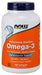 NOW Foods Omega-3 Enteric Coated - 180 softgels | High-Quality Omegas, EFAs, CLA, Oils | MySupplementShop.co.uk