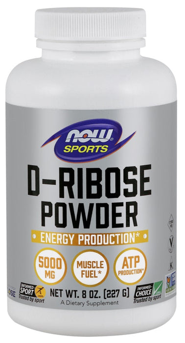 NOW Foods D-Ribose, Powder - 227g - Special Formula at MySupplementShop by NOW Foods