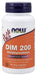 NOW Foods DIM 200 Diindolylmethane - 90 vcaps | High-Quality Health and Wellbeing | MySupplementShop.co.uk