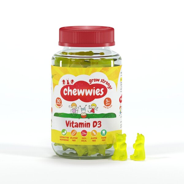 Chewwies Vitamin D3, Lemon - 30 chewwies | High-Quality Vitamin D | MySupplementShop.co.uk