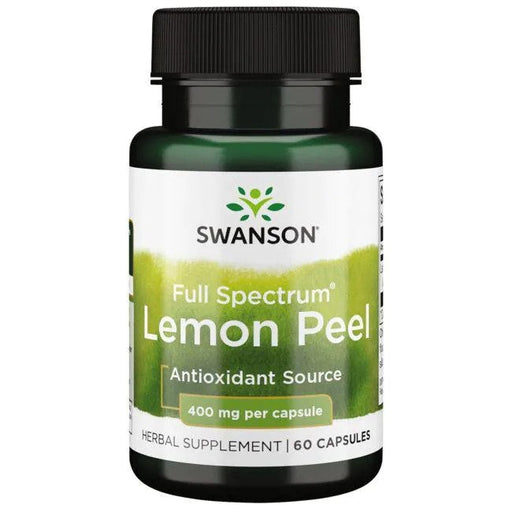 Swanson Full Spectrum Lemon Peel, 400mg - 60 caps | High-Quality Sports Supplements | MySupplementShop.co.uk