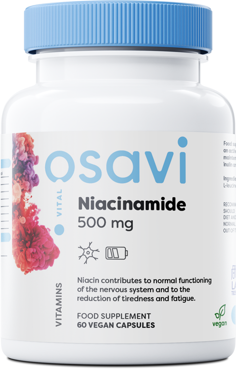 Osavi Niacinamide, 500mg - 60 vegan caps - Supplements for Women at MySupplementShop by Osavi