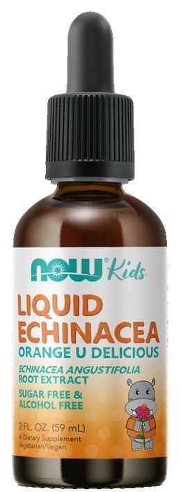 NOW Foods Echinacea Liquid for Kids, Orange Flavour - 59 ml. | High-Quality Sports Supplements | MySupplementShop.co.uk