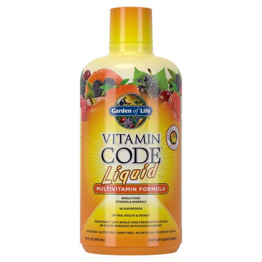 Garden of Life Vitamin Code Liquid Multivitamin, Orange Mango - 900 ml. | High-Quality Vitamins & Minerals | MySupplementShop.co.uk
