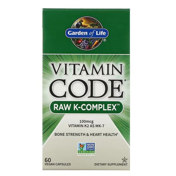 Garden of Life Vitamin Code Raw K-Complex - 60 vegan caps - Vitamins & Minerals at MySupplementShop by Garden of Life