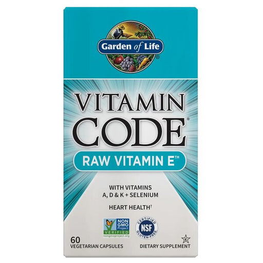 Garden of Life Vitamin Code Raw Vitamin E - 60 vcaps - Vitamins & Minerals at MySupplementShop by Garden of Life