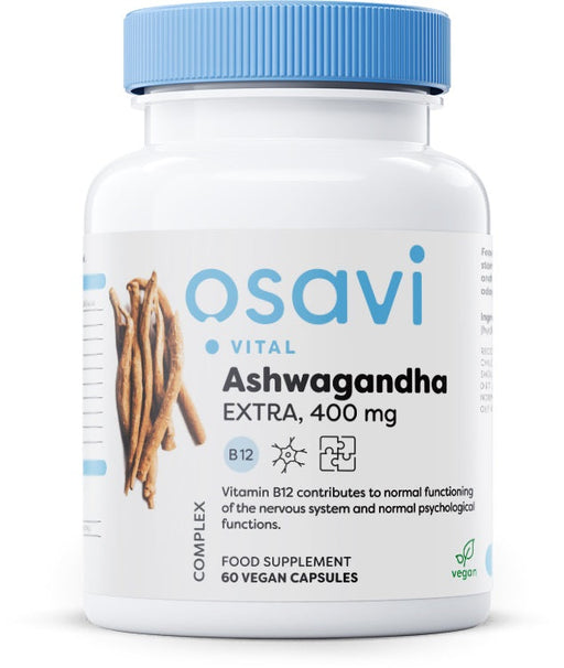 Osavi Ashwagandha Extra, 400mg - 60 vegan caps - Health and Wellbeing at MySupplementShop by Osavi
