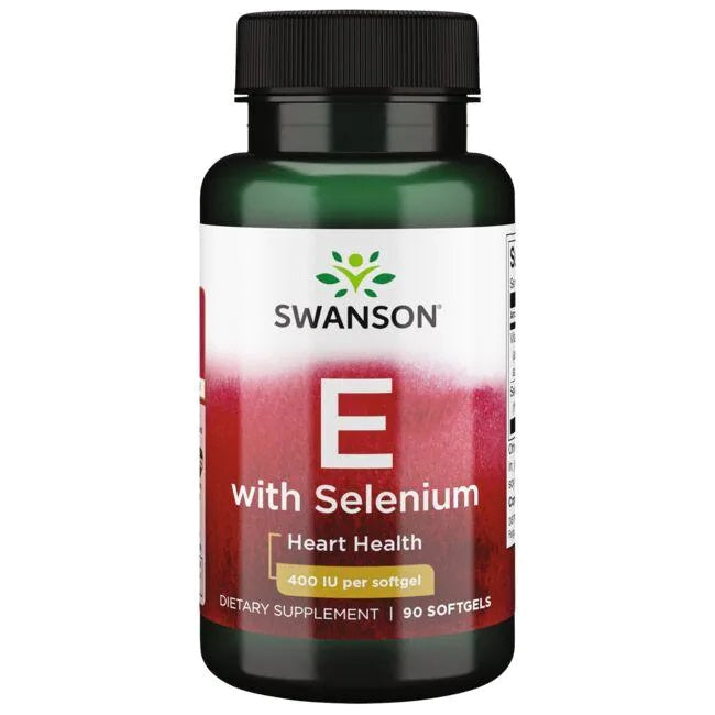 Swanson E with Selenium, 400IU - 90 softgels - Vitamins & Minerals at MySupplementShop by Swanson