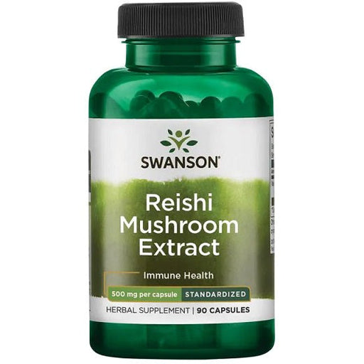 Swanson Reishi Mushroom Extract, 500mg - 90 caps | High-Quality Health and Wellbeing | MySupplementShop.co.uk