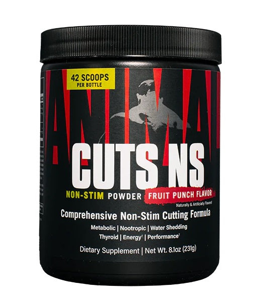 Animal Cuts Non-Stim Powder, Fruit Punch - 231g by Universal Nutrition at MYSUPPLEMENTSHOP.co.uk