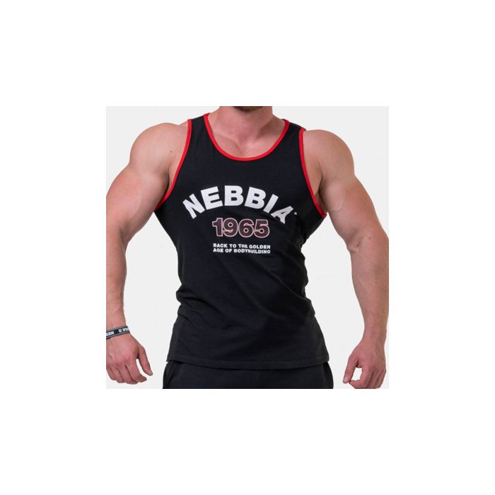 Nebbia Old-School Muscle Tank Top 193 Black - Medium - Muscle Tank Top at MySupplementShop by Nebbia