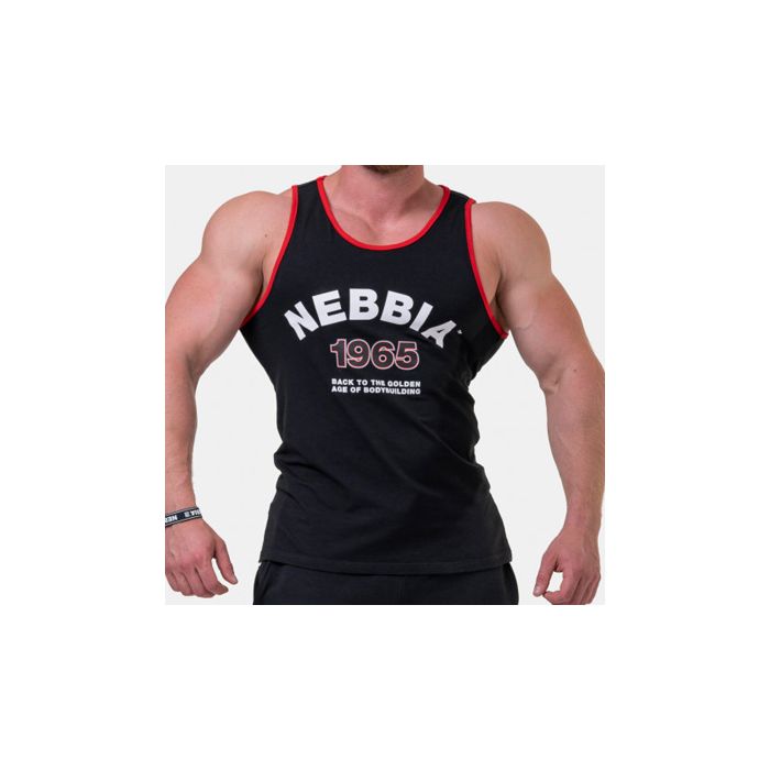 Nebbia Old-School Muscle Tank Top 193 Black